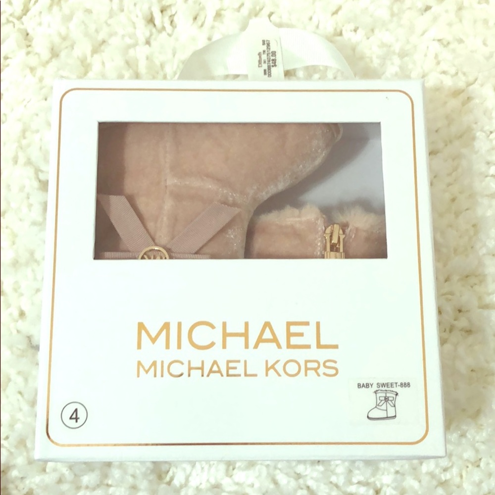 Michael Kors Blush Pink baby boots!